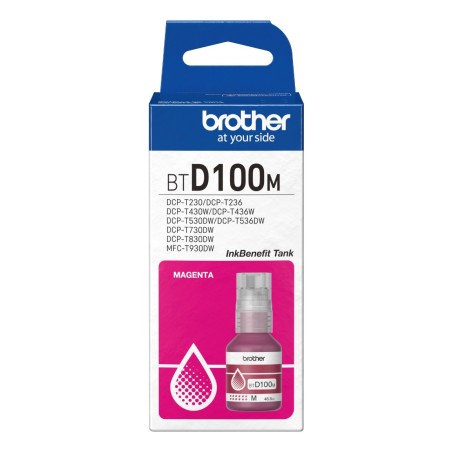 Brother BTD100M Magenta 5000 Sider Blkrefill - Kvalitet og Værdi til Dine Udskrifter!